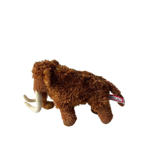 Douglas Everett Woolly Mammoth Plush Stuffed Animal Toy 10 inch Brown Realistic - Picture 4 of 6